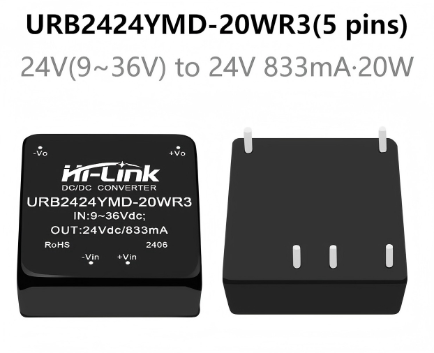 URB2412YMD-20WR3/URB2405YMD-20WR3/URB2415YMD-20WR3/URB2424YMD-20WR3 Series 20W DC-DC power supply converter/module