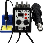 2-in-1 Digital Electrostatic Hot Air Gun Welding Station Soldering Iron 220v
