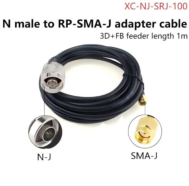 Fiberglass antenna fixing clamp accessories / N-K adapter cable N-K magnetic suction cup base installation accessories 3D-FB