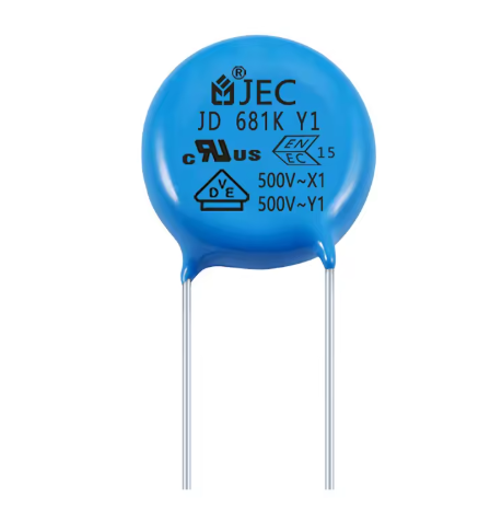 Hot New Products 681K 500V Y1 safety capacitor high voltage ceramic capacitor for bypassing decoupling
