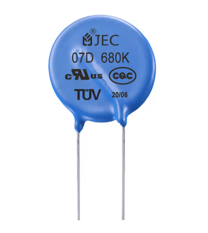 ROHS VDE CQC Certification 7D680k Zinc Oxide Varistor 68v For Consumer Electronics JEC 7D680K capacitors old